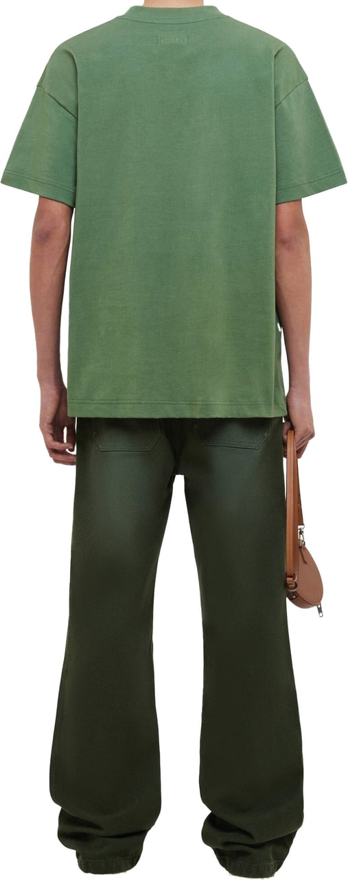 FLÂNEUR Flâneur T-shirt Groen Logo Khaki Groen