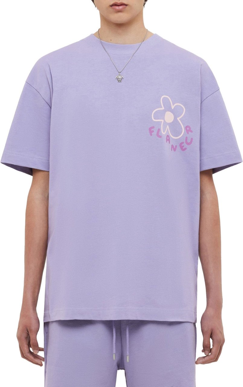FLÂNEUR Blossom T-Shirt | Purple Paars