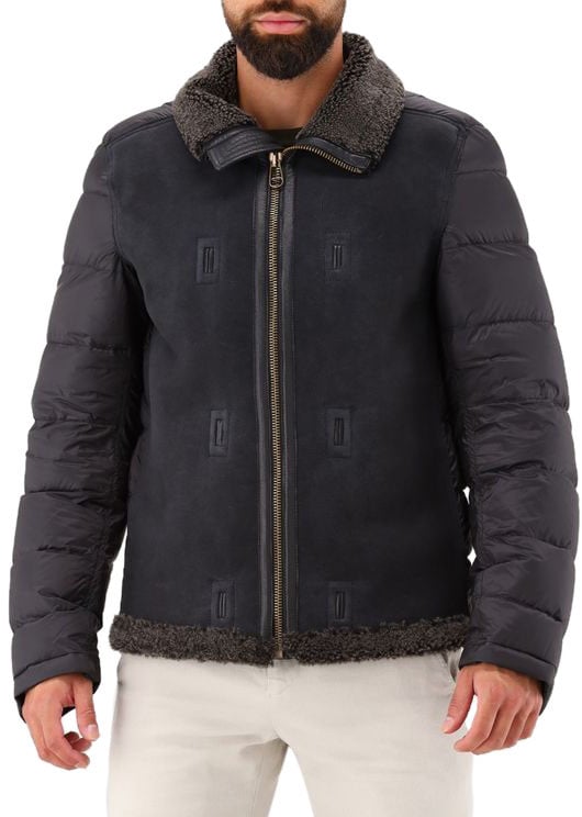 Ten C Ten-C Bomberjas Grijs Blauw