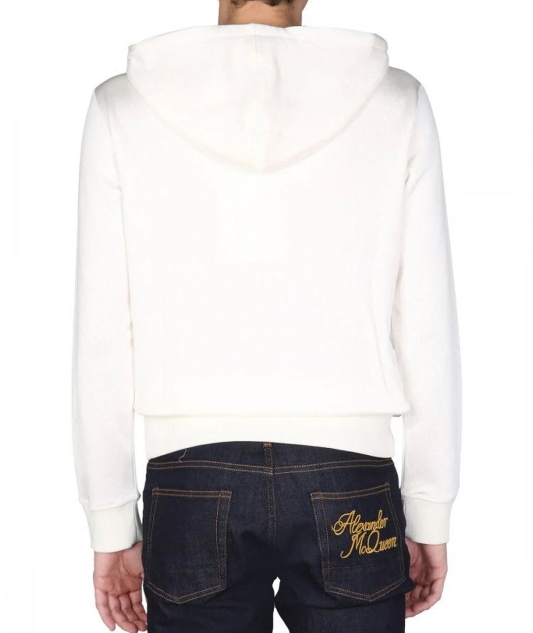 Alexander McQueen Alexander McQueen Hoodie Logo Sweatshirt Wit