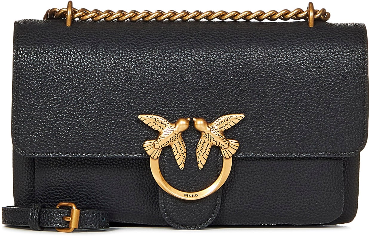 Pinko Bags Neroantique Gold Goud