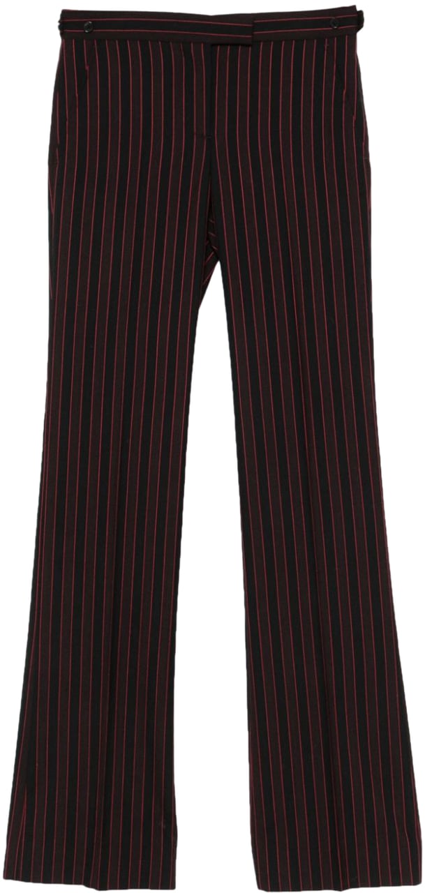 Alexander McQueen Alexander Mcqueen Pantaloni Nero E Bordeaux Zwart
