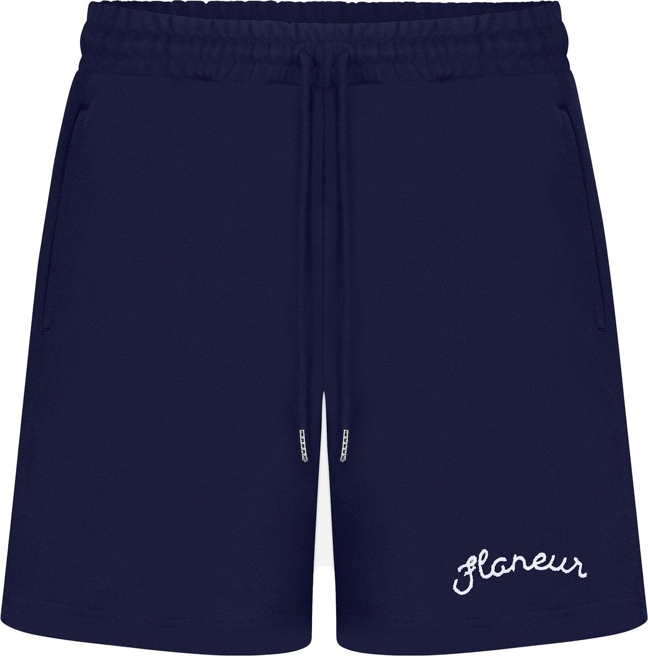 FLÂNEUR Signature Shorts | Navy Blauw