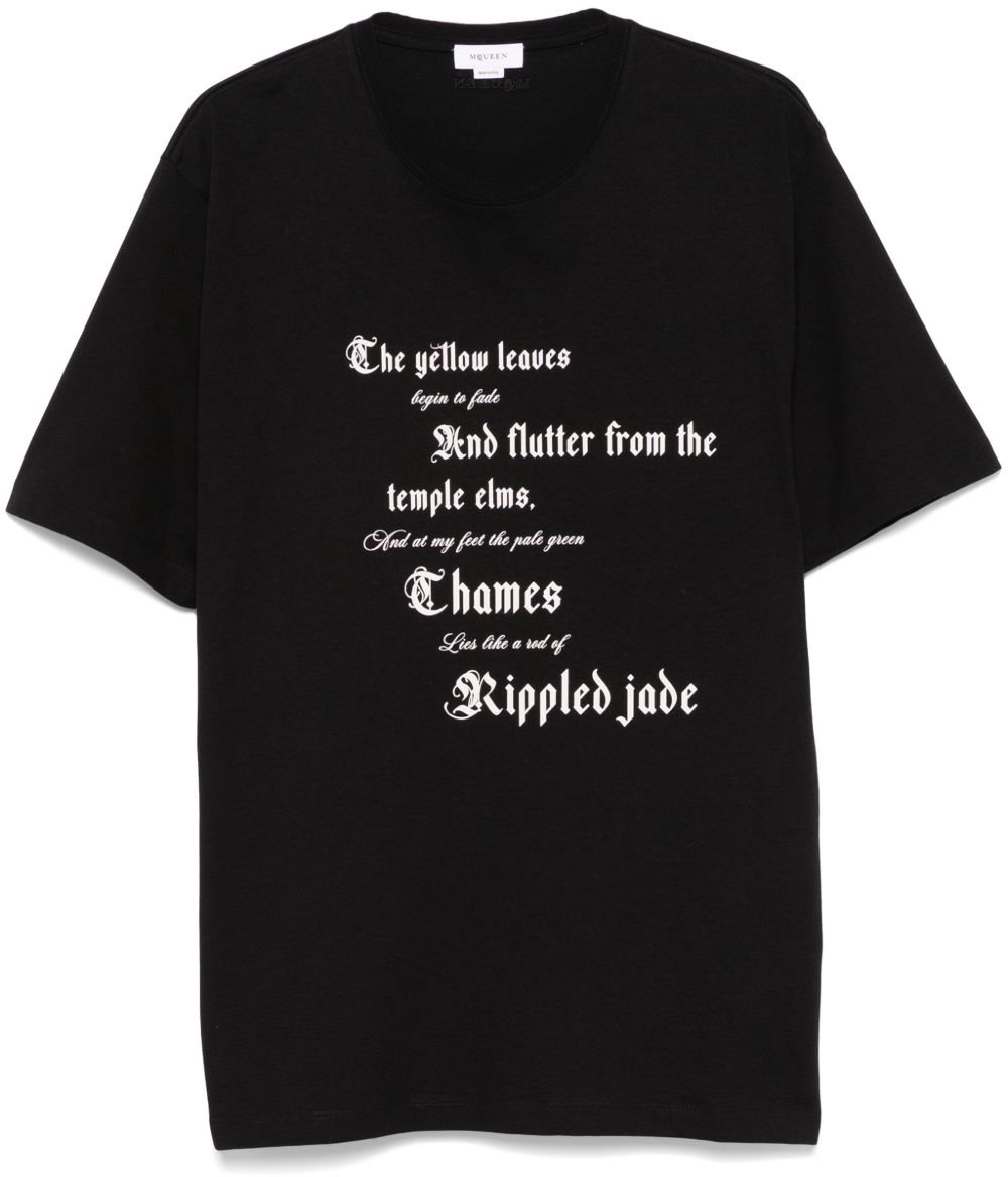 Alexander McQueen T-Shirts And Polos Black Zwart