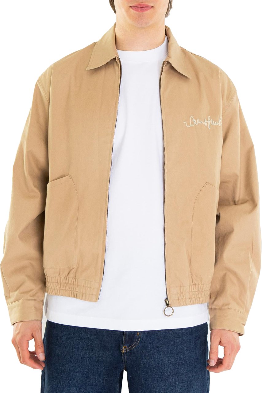 Bram's Fruit Chain Stitch Garden Hose jacket- Beige Beige