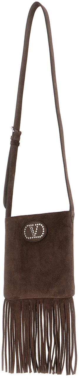 Valentino Valentino Dark brown suede NellcÃ´te shoulder bag Bruin