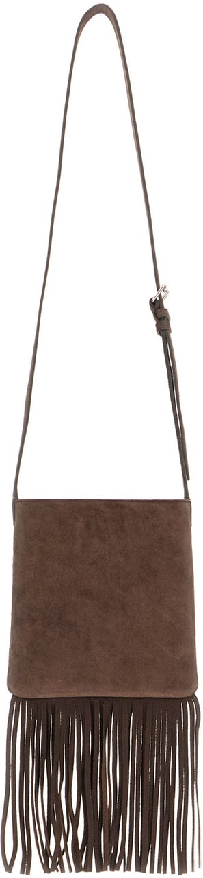 Valentino Valentino Dark brown suede NellcÃ´te shoulder bag Bruin