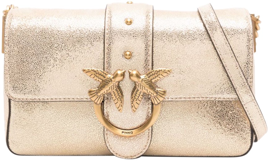 Pinko Borsa Love One Mini Slouchy Goud