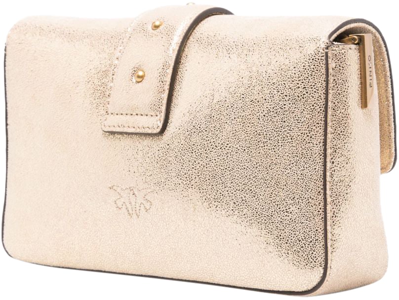 Pinko Borsa Love One Mini Slouchy Goud