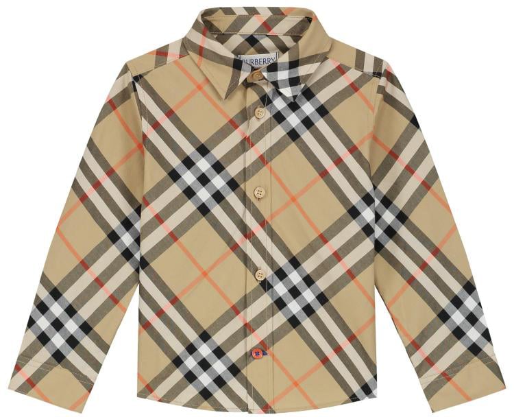 Burberry Inf Boy Shirts Beige