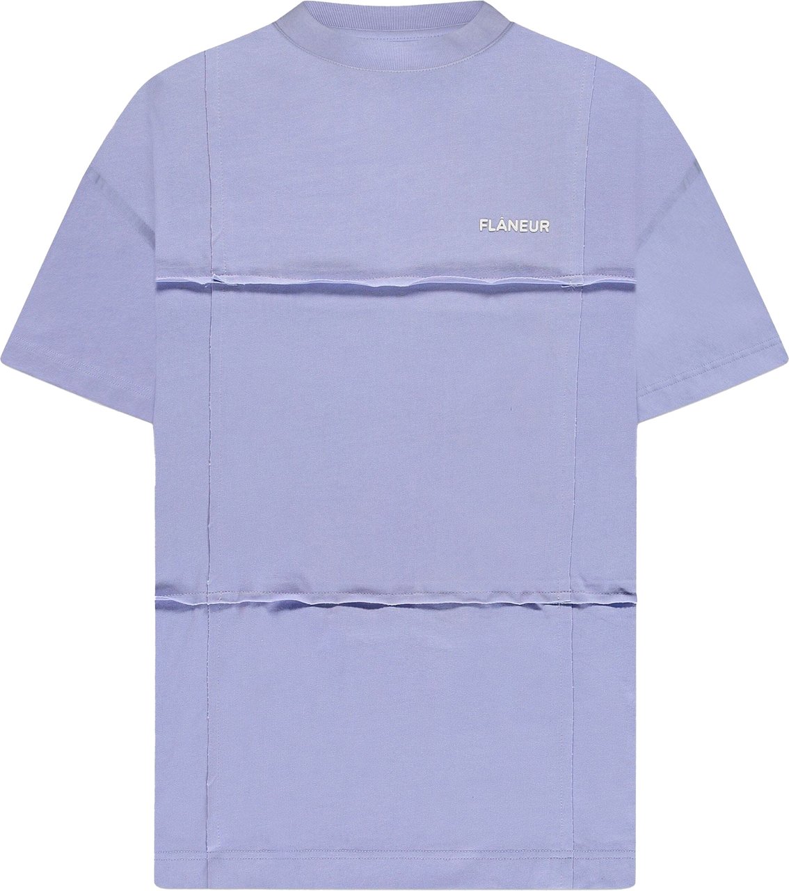 FLÂNEUR Cut & Sew T-Shirt | Purple Paars