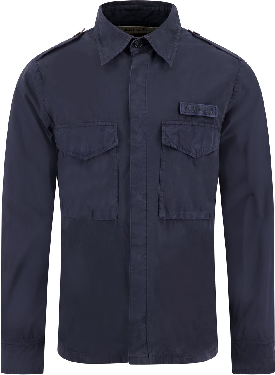 Aspesi Overhemd Blauw Blauw