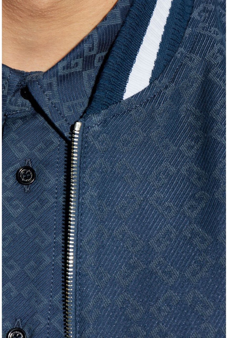 Givenchy Heren Bomber Blauw/Wit Blauw