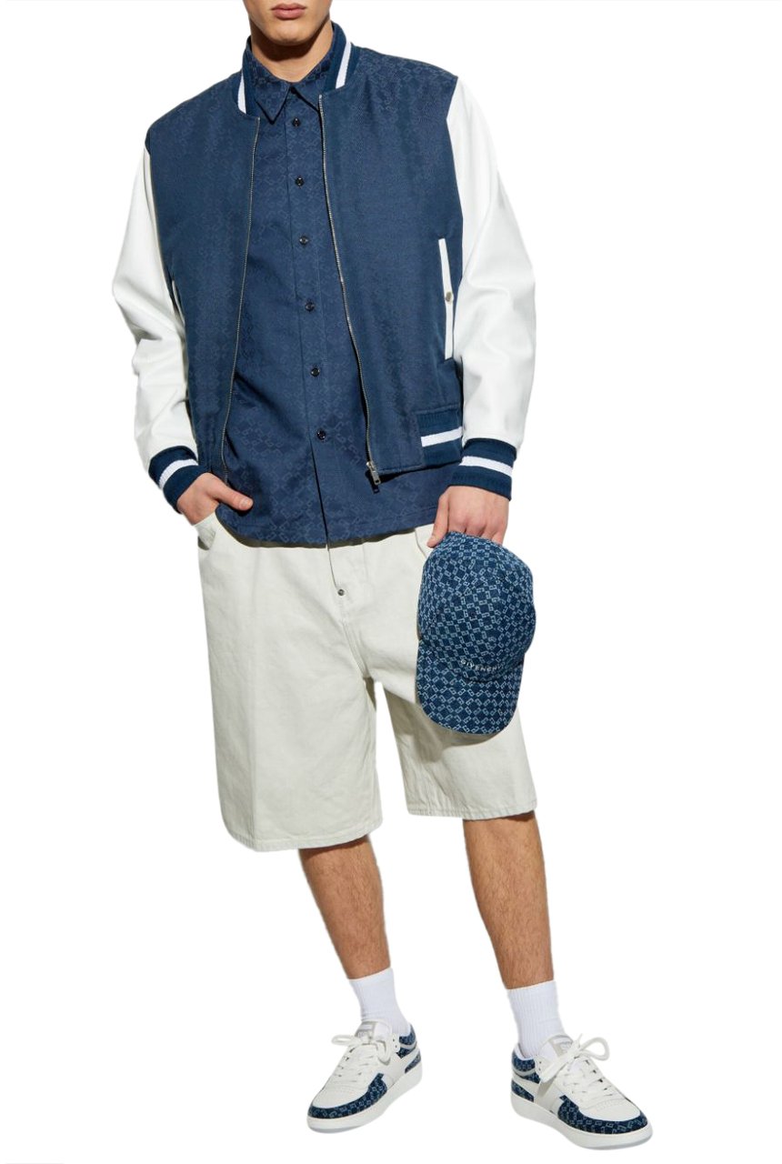 Givenchy Heren Bomber Blauw/Wit Blauw