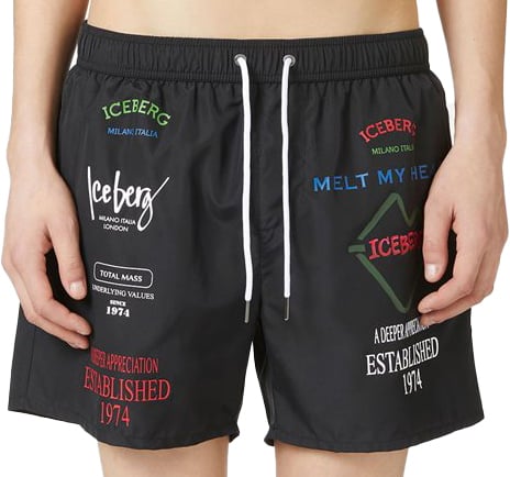 Iceberg Black Zwembroek Zwart
