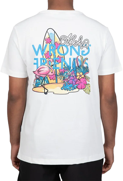 Wrong Friends ALOHA T-SHIRT - COCONUT WHITE Wit