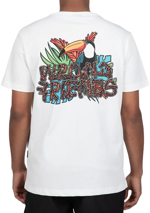 Wrong Friends EDEN ROC T-SHIRT - COCONUT WHITE Wit