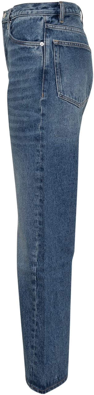 Studio Nicholson Pantaloni con Cuciture a Gamba Larga Blauw