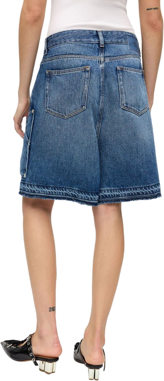 Ganni GANNI DENIM BERMUDA SHORTS Blauw