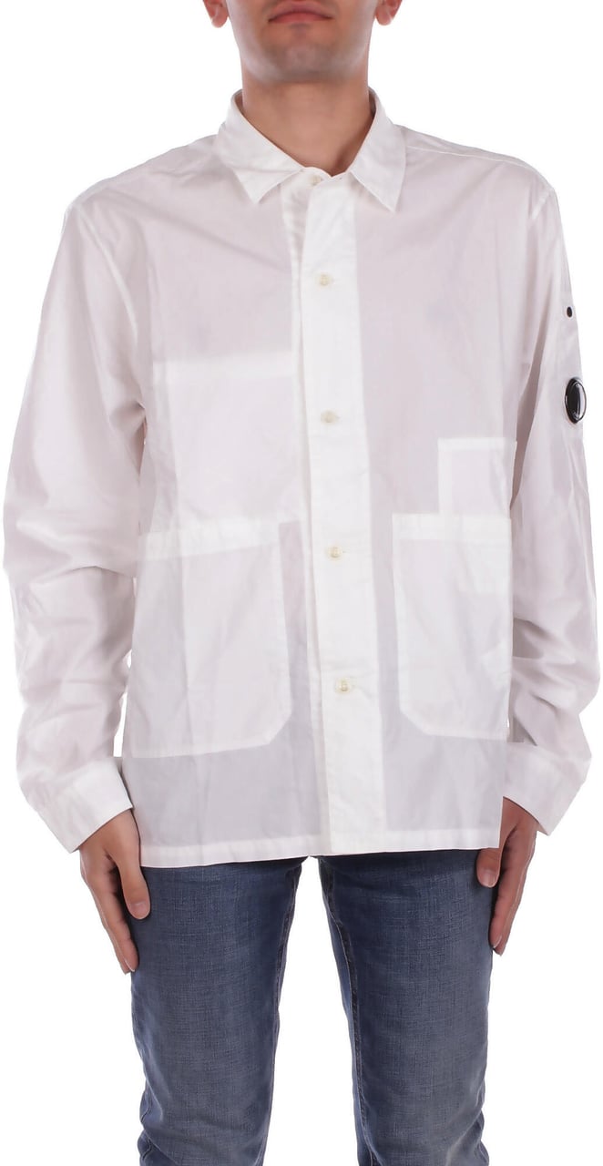 CP Company Shirts Gauze White Wit
