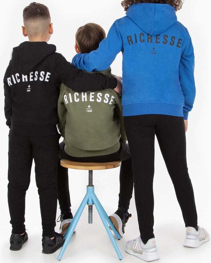 Richesse Richesse Deluxe Hoodie JR Blue Blauw