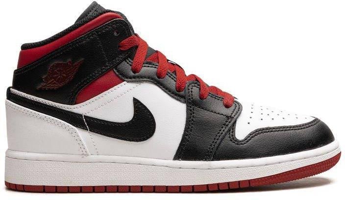 Nike Air Jordan 1 Mid Gym Red Black Toe Rood