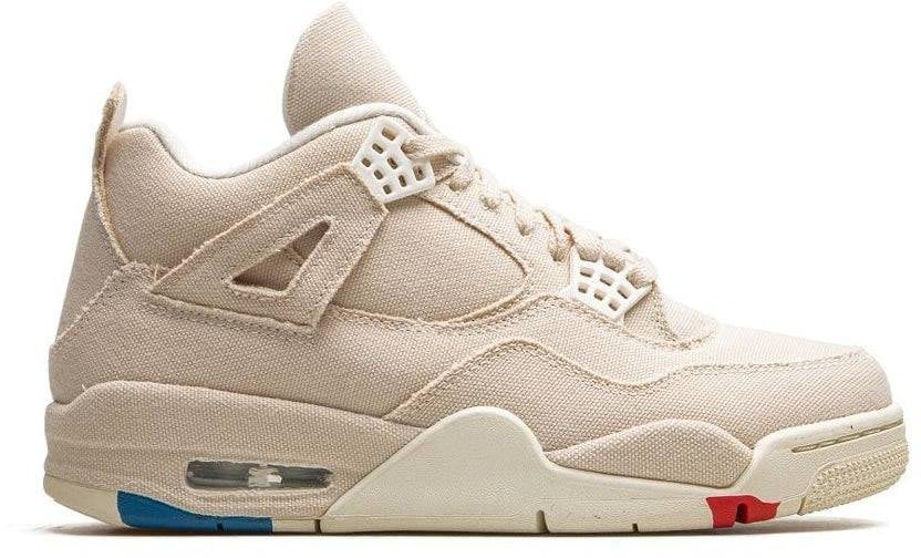 Nike Air Jordan 4 Retro Blank Canvas Beige