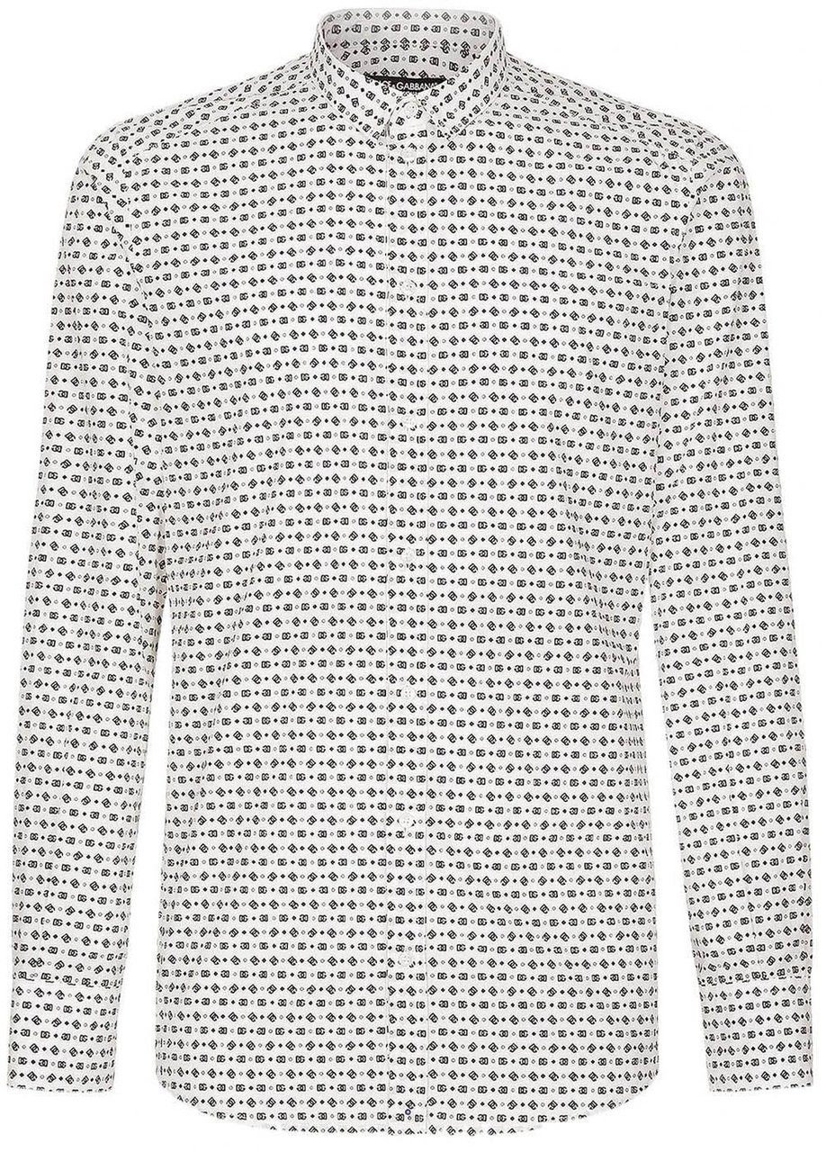 Dolce & Gabbana Logo Motif Shirt Wit