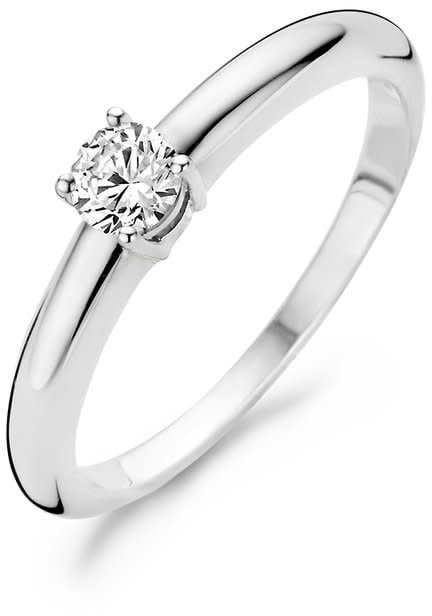 Blush 1067WZI/54 Ring 14 krt witgoud met zirkonia maat 54 Divers
