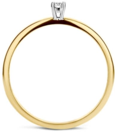 Blush Blush Ring 1601BDI/54 14k Geelgoud 0,06crt G SI Briljant geslepen Diamant Maat 54 Divers