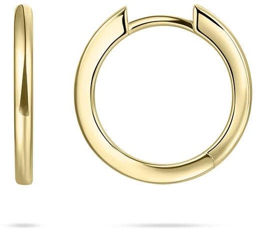 Gisser Jewels Gisser Jewels Oorringen KCA2/18Y 925 Zilver Half Bol Gerhodineerd 2mm breed 18mm doorsnede Divers