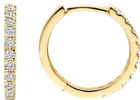 Blush Blush Oorbellen LG7012Y 14k Geelgoud met 0.33crt H SI Briljant geslepen Lab Grown Diamant 14,2mm Divers