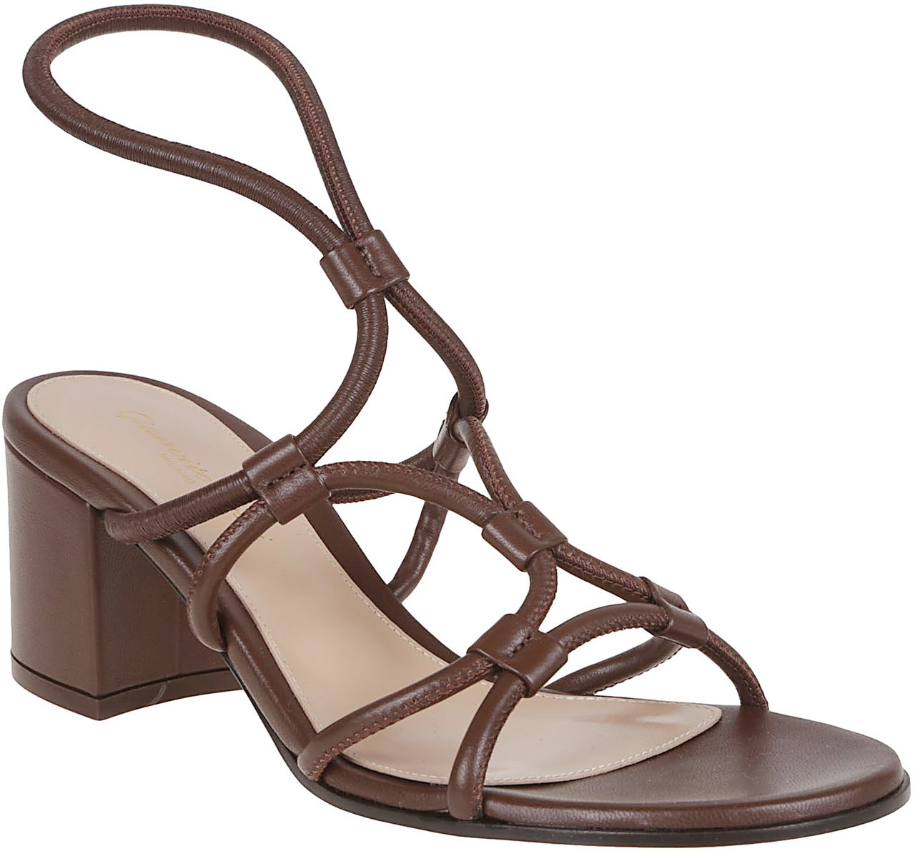 Gianvito Rossi nappa sandal Bruin