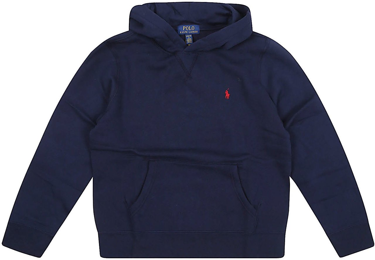 Ralph Lauren ls po hood-tops-knit Blauw