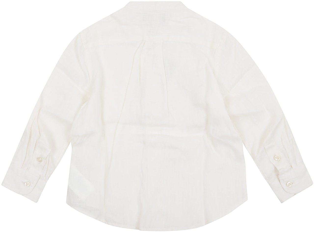 Ralph Lauren postboy band-shirts-sport shirt Wit