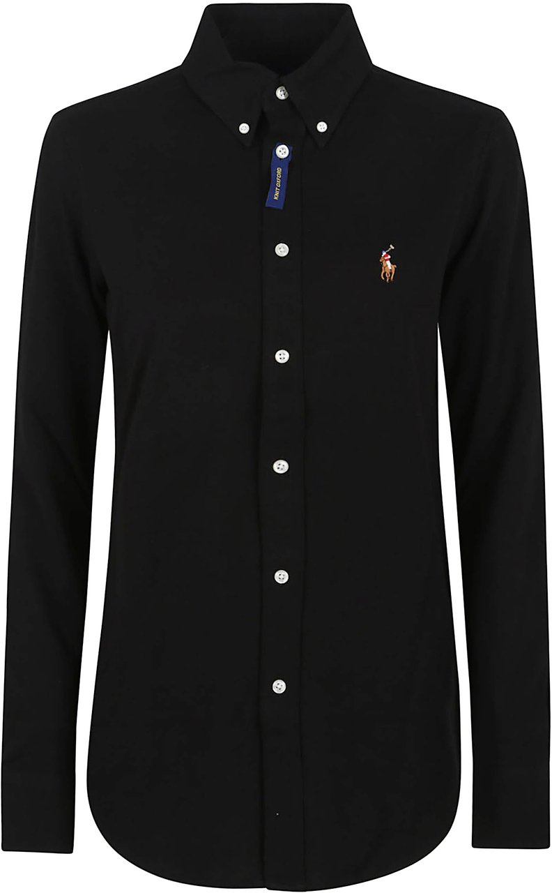 Ralph Lauren ls heidi-skinny-long sleeve-knit Zwart