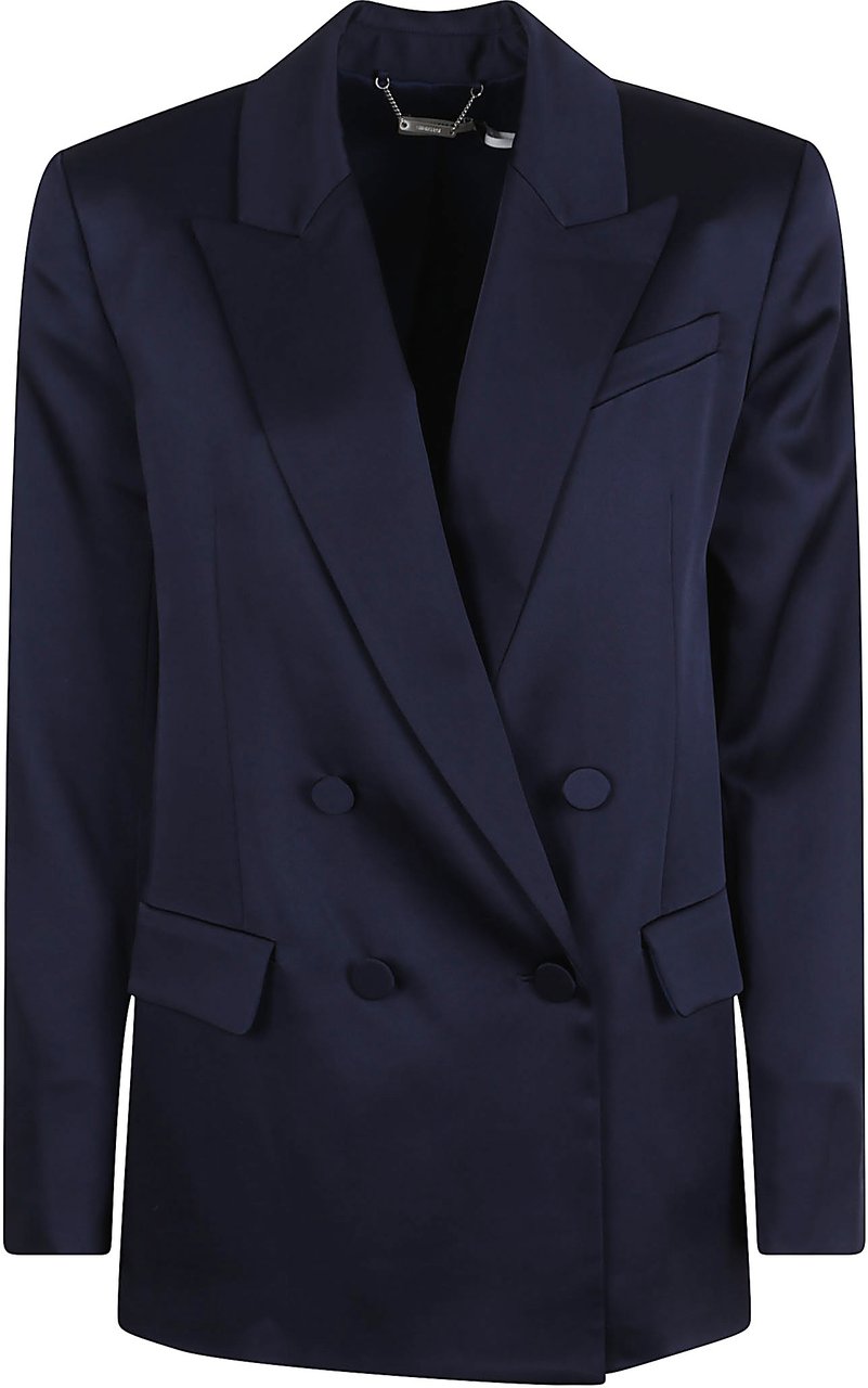 Jonathan Simkhai norah double breasted blazer Blauw