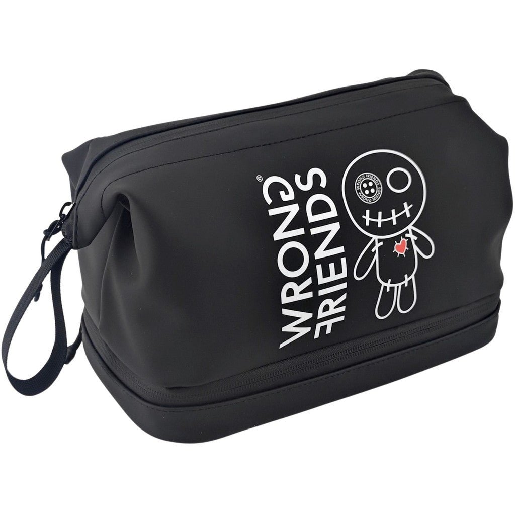 Wrong Friends TOILETRY BAG - BLACK Zwart