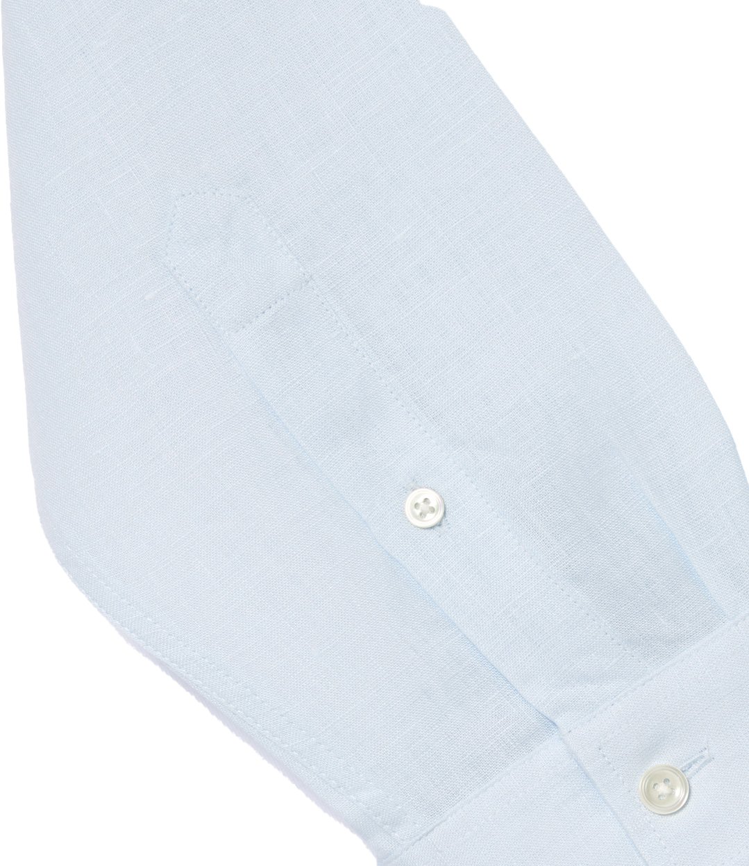Lacoste shirt light blue linen Blauw