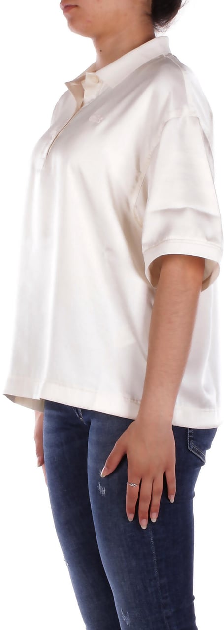 Lacoste Shirts Cream Wit