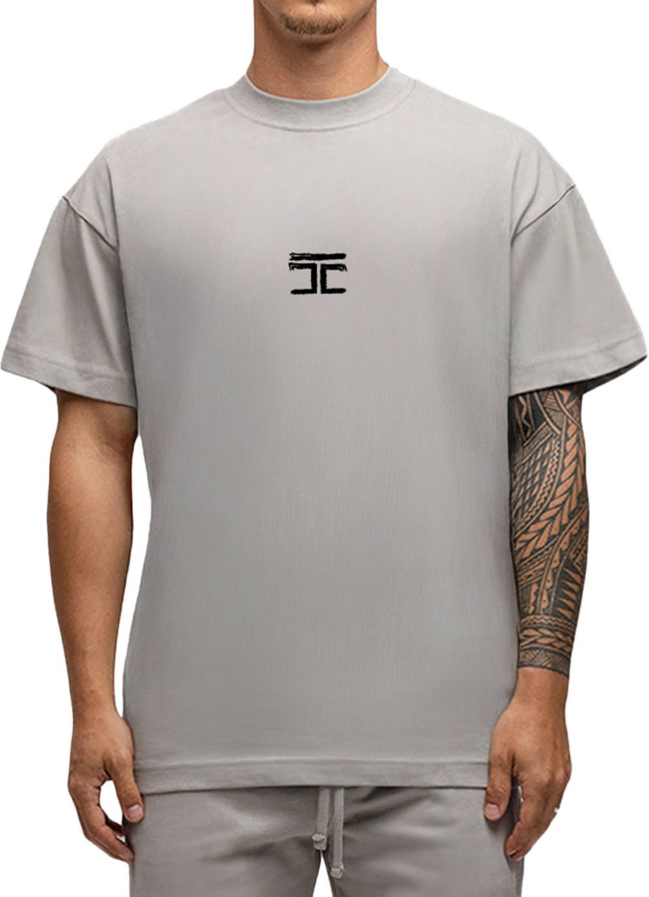 JORCUSTOM Artist SumSet Lf T-Shirt Grey Grijs