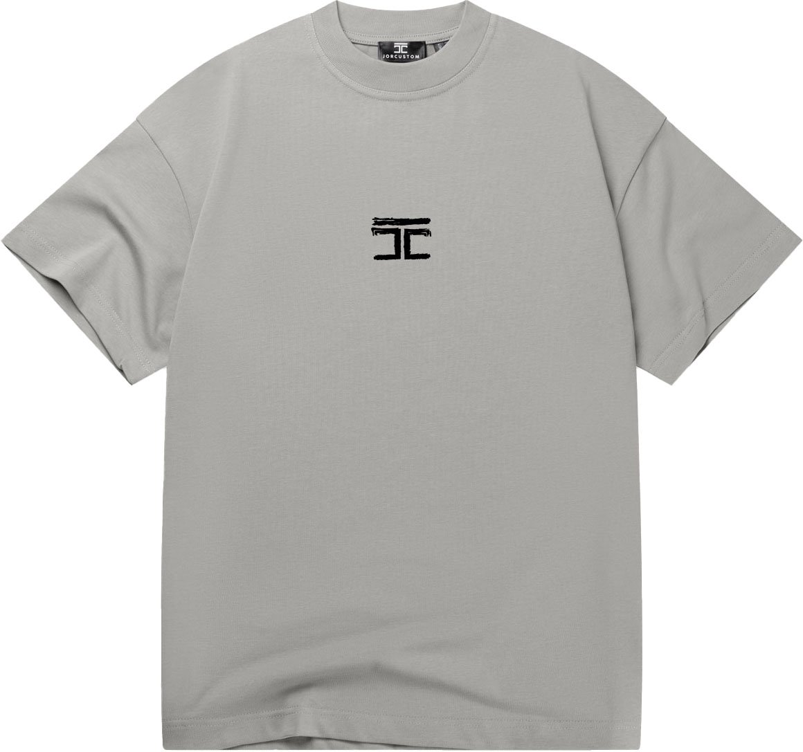 JORCUSTOM Artist SumSet Lf T-Shirt Grey Grijs