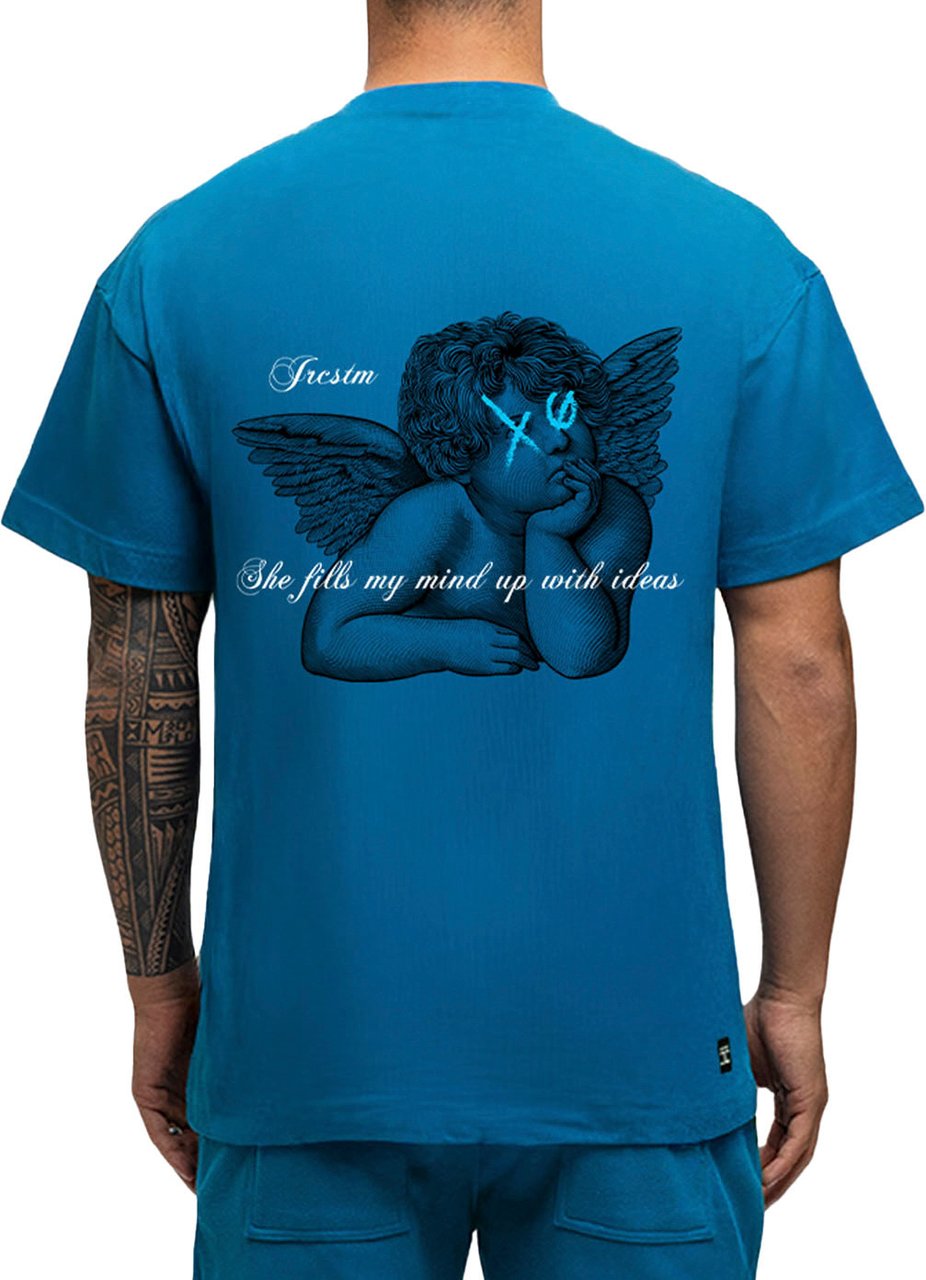 JORCUSTOM Angel SumSet Lf T-Shirt Petrol Blauw