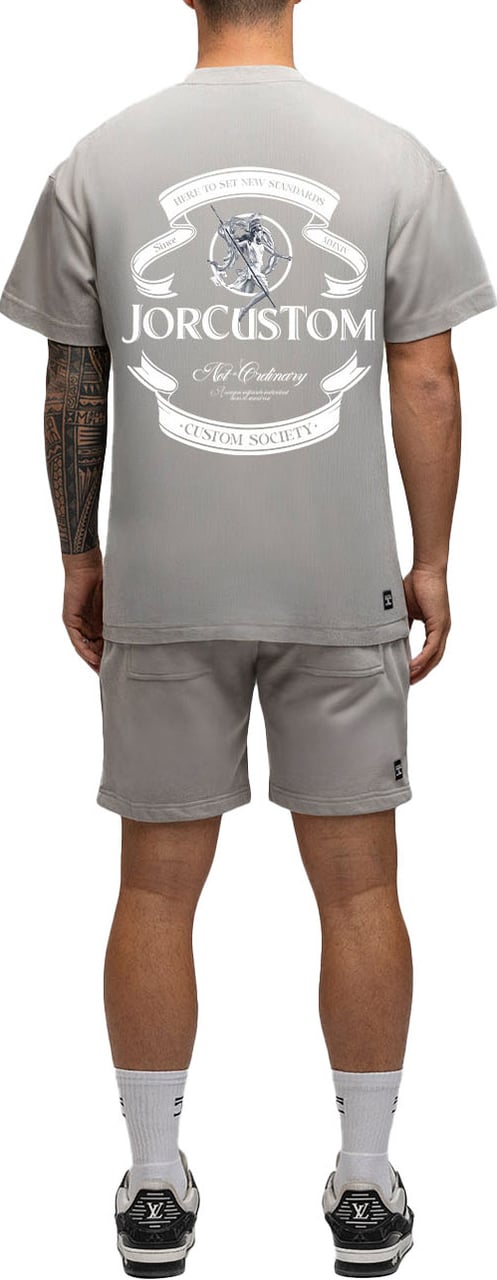 JORCUSTOM Ribbon SumSet Terry Short Grey Grijs