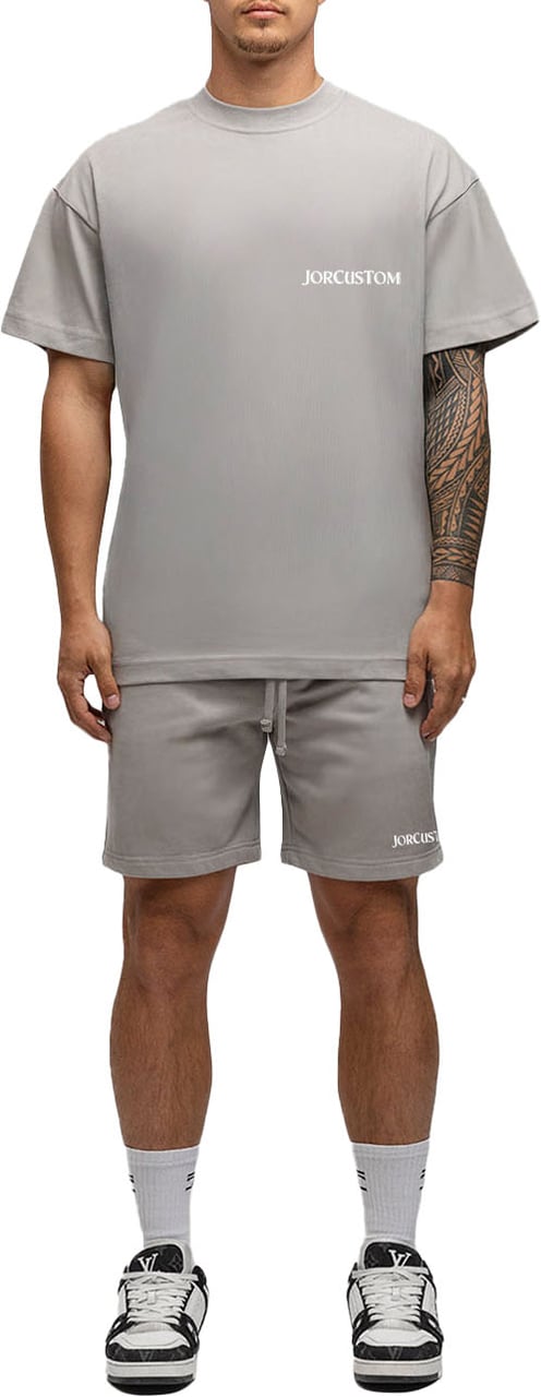 JORCUSTOM Ribbon SumSet Terry Short Grey Grijs
