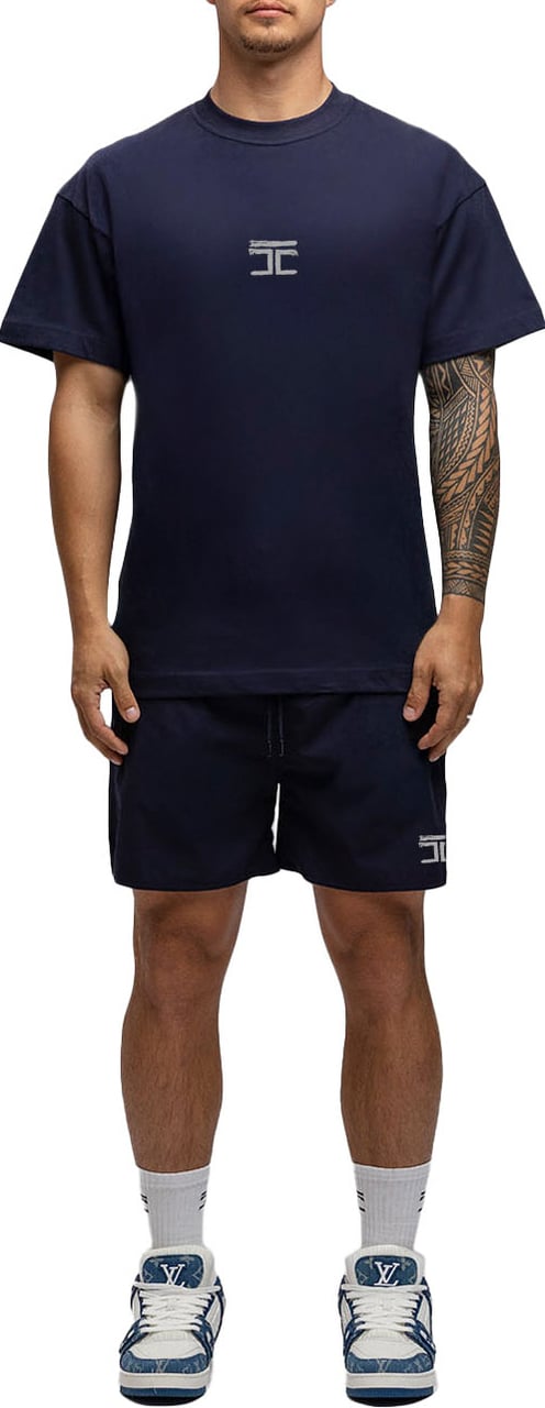 JORCUSTOM Artist SumSet Swimshort Navy Blauw