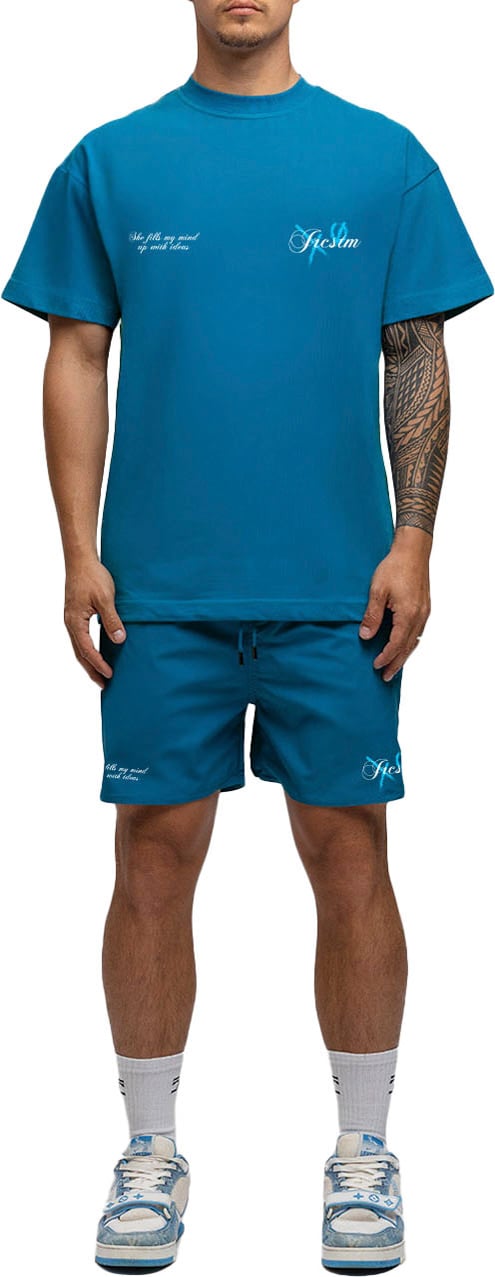 JORCUSTOM Angel SumSet Swimshort Petrol Blauw