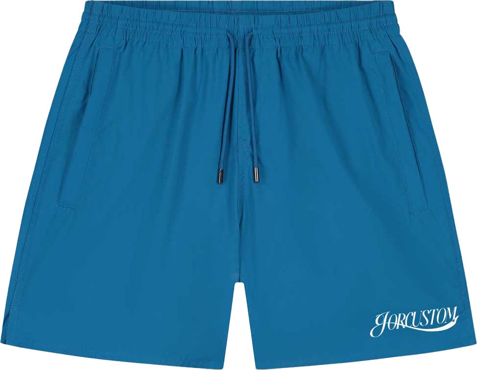 JORCUSTOM Script SumSet Swimshort Petrol Grijs