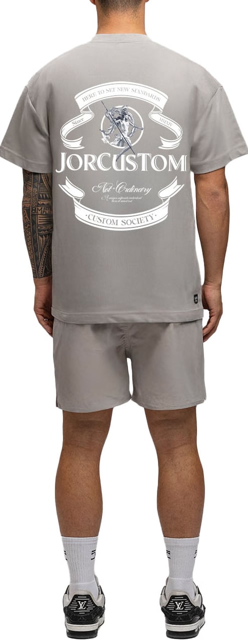 JORCUSTOM Ribbon SumSet Swimshort Grey Groen
