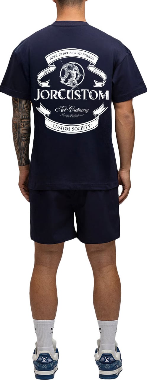 JORCUSTOM Ribbon SumSet Swimshort Navy Blauw
